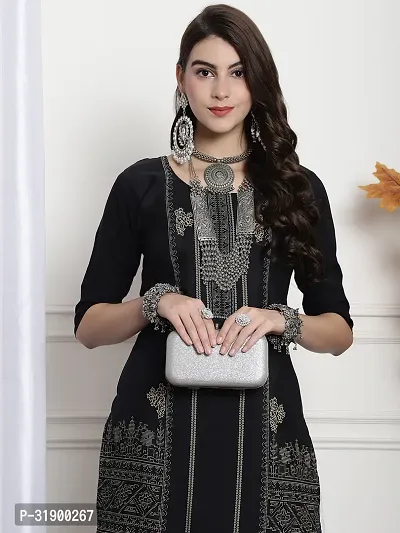 Elegant Crepe Printed Kurta For Women And Girls-thumb4