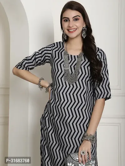 Fancy Crepe Printed Kurtas For Women-thumb4