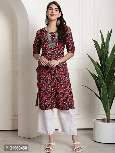 Elegant Crepe Printed Kurta For Women And Girls-thumb2