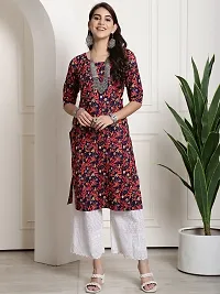 Elegant Crepe Printed Kurta For Women And Girls-thumb1