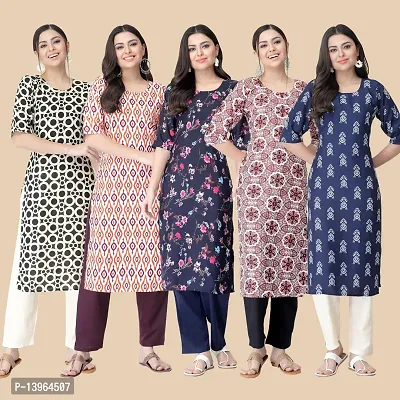 Classic Crepe Printed Kurtis Combo For Women