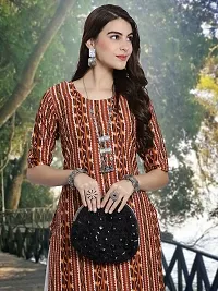 Stylish Crepe Stitched Kurta For Women-thumb2