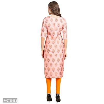 Fashionable Straight Multicoloured Printed Crepe Kurta For Women Combo Pack Of 4-thumb3