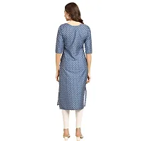 Fashionable Straight Multicoloured Printed Crepe Kurta For Women Combo Pack Of 4-thumb2