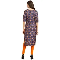 Fashionable Straight Multicoloured Printed Crepe Kurta For Women Combo Pack Of 4-thumb2