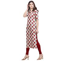 Stylish Crepe Printed Straight Kurta For Women- Pack Of 2-thumb2