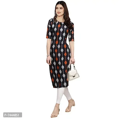 Stylish Crepe Printed Straight Kurta For Women- Pack Of 2-thumb2