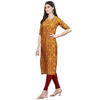 Stylish Crepe Printed Straight Kurta For Women- Pack Of 2-thumb2