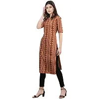 Stylish Crepe Printed Straight Kurta For Women- Pack Of 2-thumb1