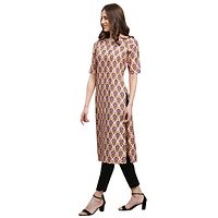 Stylish Crepe Printed Straight Kurta For Women- Pack Of 2-thumb2