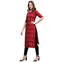 Stylish Crepe Printed Straight Kurta For Women- Pack Of 2-thumb1