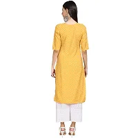 Multicoloured Crepe Printed Kurtas For Women-thumb3