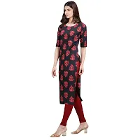 Multicoloured Crepe Printed Kurtas For Women-thumb1