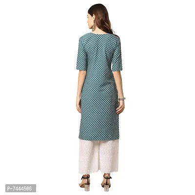 Stylish Crepe Printed Straight Kurta For Women- Pack Of 3-thumb3