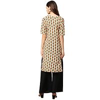 Stylish Crepe Printed Straight Kurta For Women- Pack Of 3-thumb3