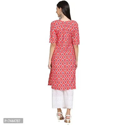 Stylish Crepe Printed Straight Kurta For Women- Pack Of 3-thumb4