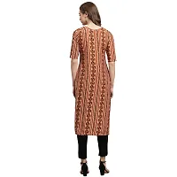 Stylish Crepe Printed Straight Kurta For Women- Pack Of 3-thumb1