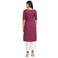 Stylish Crepe Printed Straight Kurta For Women- Pack Of 3-thumb1