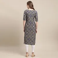 Stylish Crepe Printed Straight Kurta For Women- Pack Of 3-thumb3