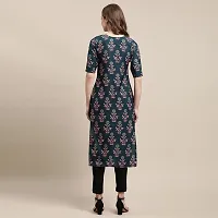 Stylish Crepe Printed Straight Kurta For Women- Pack Of 3-thumb2