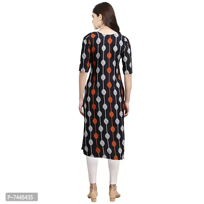 Stylish Crepe Printed Straight Kurta For Women- Pack Of 3-thumb2