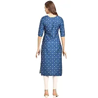 Stylish Crepe Printed Straight Kurta For Women- Pack Of 3-thumb3