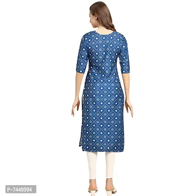 Elegant Crepe Multicoloured Printed Straight Kurta For Women- Pack Of 6-thumb3