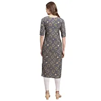 Elegant Crepe Multicoloured Printed Straight Kurta For Women- Pack Of 6-thumb4