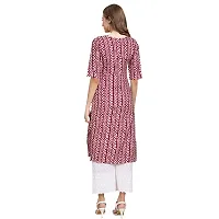 Elegant Crepe Multicoloured Printed Straight Kurta For Women- Pack Of 6-thumb3