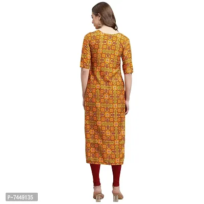 Elegant Crepe Multicoloured Printed Straight Kurta For Women- Pack Of 6-thumb2