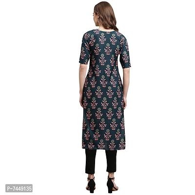 Elegant Crepe Multicoloured Printed Straight Kurta For Women- Pack Of 6-thumb5