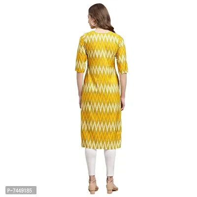 Multicoloured Crepe Printed Kurtas For Women-thumb4