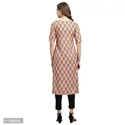 Elegant Crepe Multicoloured Printed Straight Kurta For Women- Pack Of 6-thumb5