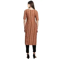 Elegant Crepe Multicoloured Printed Straight Kurta For Women- Pack Of 6-thumb1