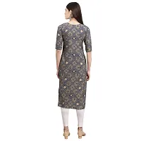 Multicoloured Crepe Printed Kurtas For Women-thumb2