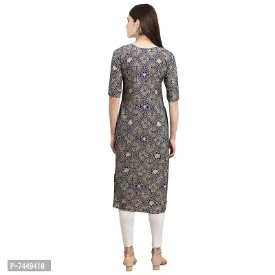 Multicoloured Crepe Printed Kurtas For Women-thumb3