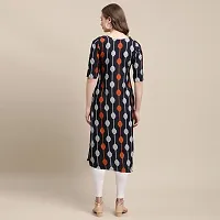 Elegant Crepe Multicoloured Printed Straight Kurta For Women- Pack Of 6-thumb2