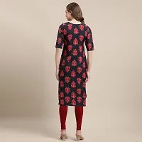 Elegant Crepe Multicoloured Printed Straight Kurta For Women- Pack Of 6-thumb2