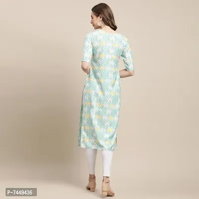 Elegant Crepe Multicoloured Printed Straight Kurta For Women- Pack Of 6-thumb4