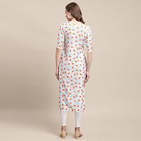 Elegant Crepe Multicoloured Printed Straight Kurta For Women- Pack Of 6-thumb1