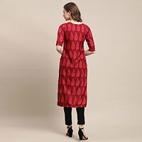 Elegant Crepe Multicoloured Printed Straight Kurta For Women- Pack Of 6-thumb3