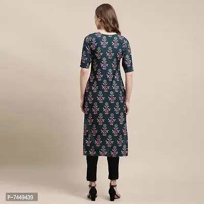 Elegant Crepe Multicoloured Printed Straight Kurta For Women- Pack Of 6-thumb2