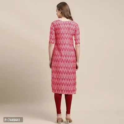 Multicoloured Crepe Printed Kurtas For Women-thumb4