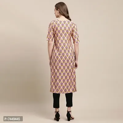 Multicoloured Crepe Printed Kurtas For Women-thumb5