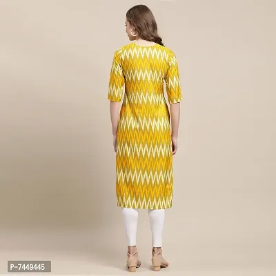 Multicoloured Crepe Printed Kurtas For Women-thumb4