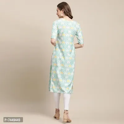 Elegant Crepe Multicoloured Printed Straight Kurta For Women- Pack Of 6-thumb3