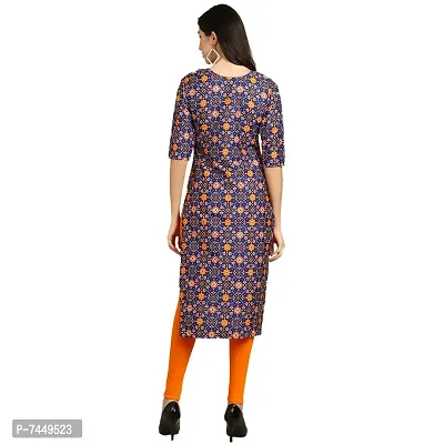 Elegant Crepe Multicoloured Printed Straight Kurta For Women- Pack Of 6-thumb4