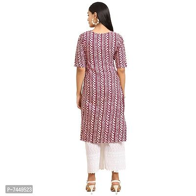 Elegant Crepe Multicoloured Printed Straight Kurta For Women- Pack Of 6-thumb2