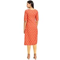 Elegant Crepe Multicoloured Printed Straight Kurta For Women- Pack Of 6-thumb1