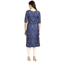 Women Crepe Digital Printed Straight Kurti  Pack of 4-thumb2